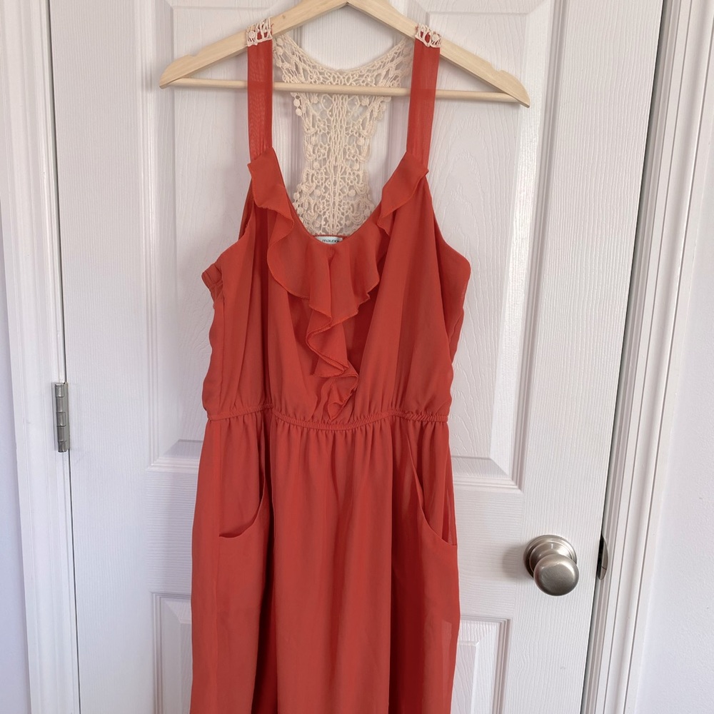 Woven Style Racerback Dress
